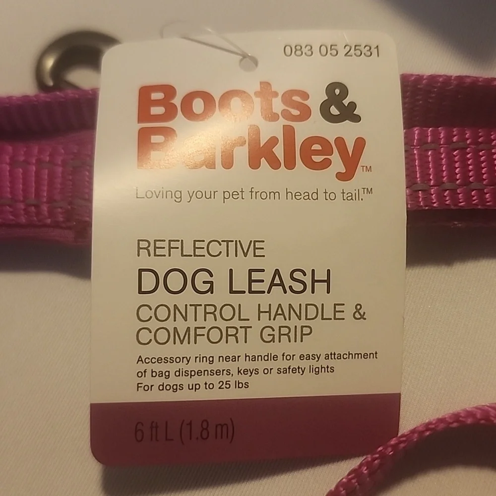 Reflective Comfort Dog Leash - Boots and Barkley 6Ft